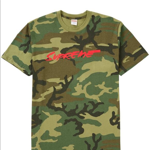 Supreme futura logo camouflage camo T-shirt shirt